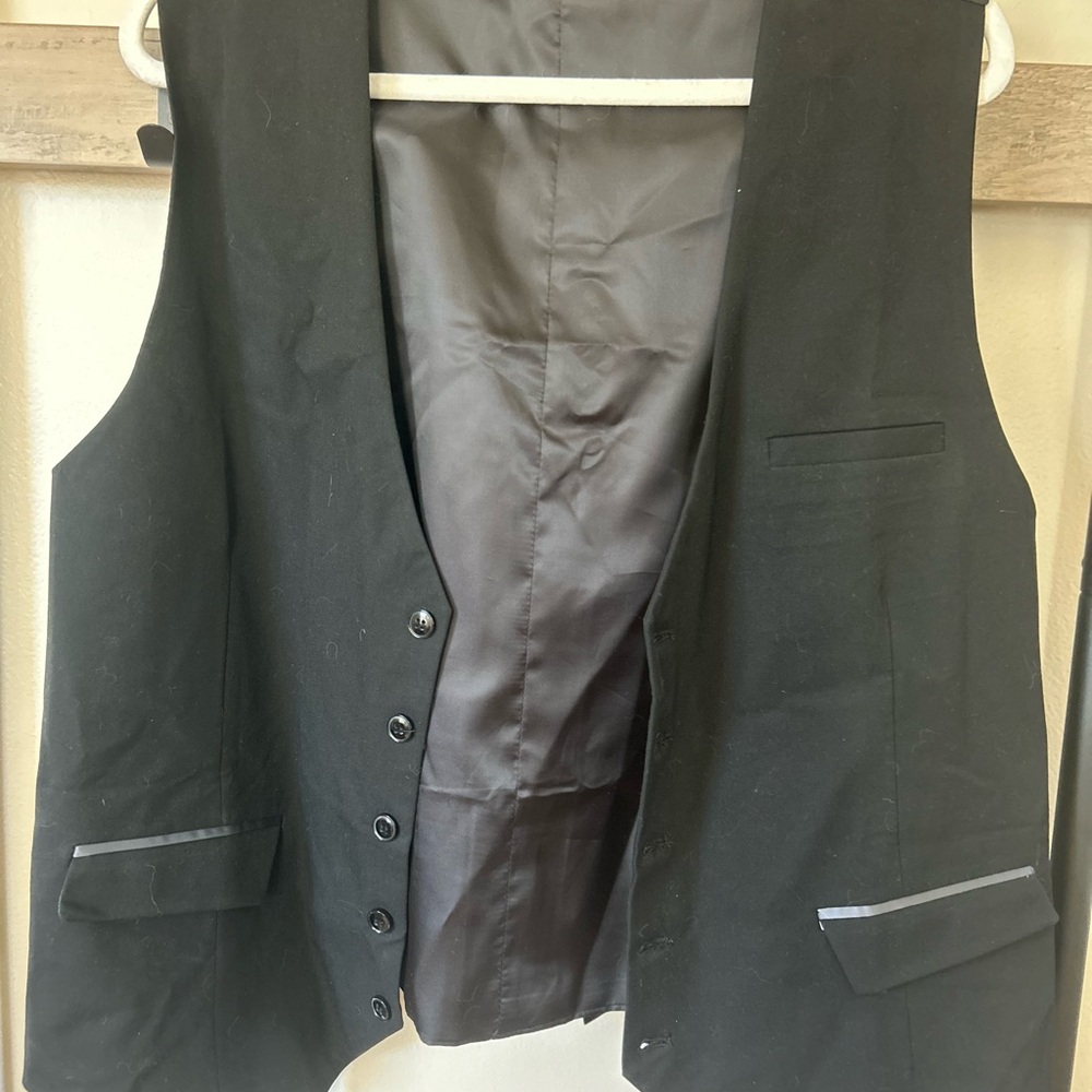 Black Button-Up Vest